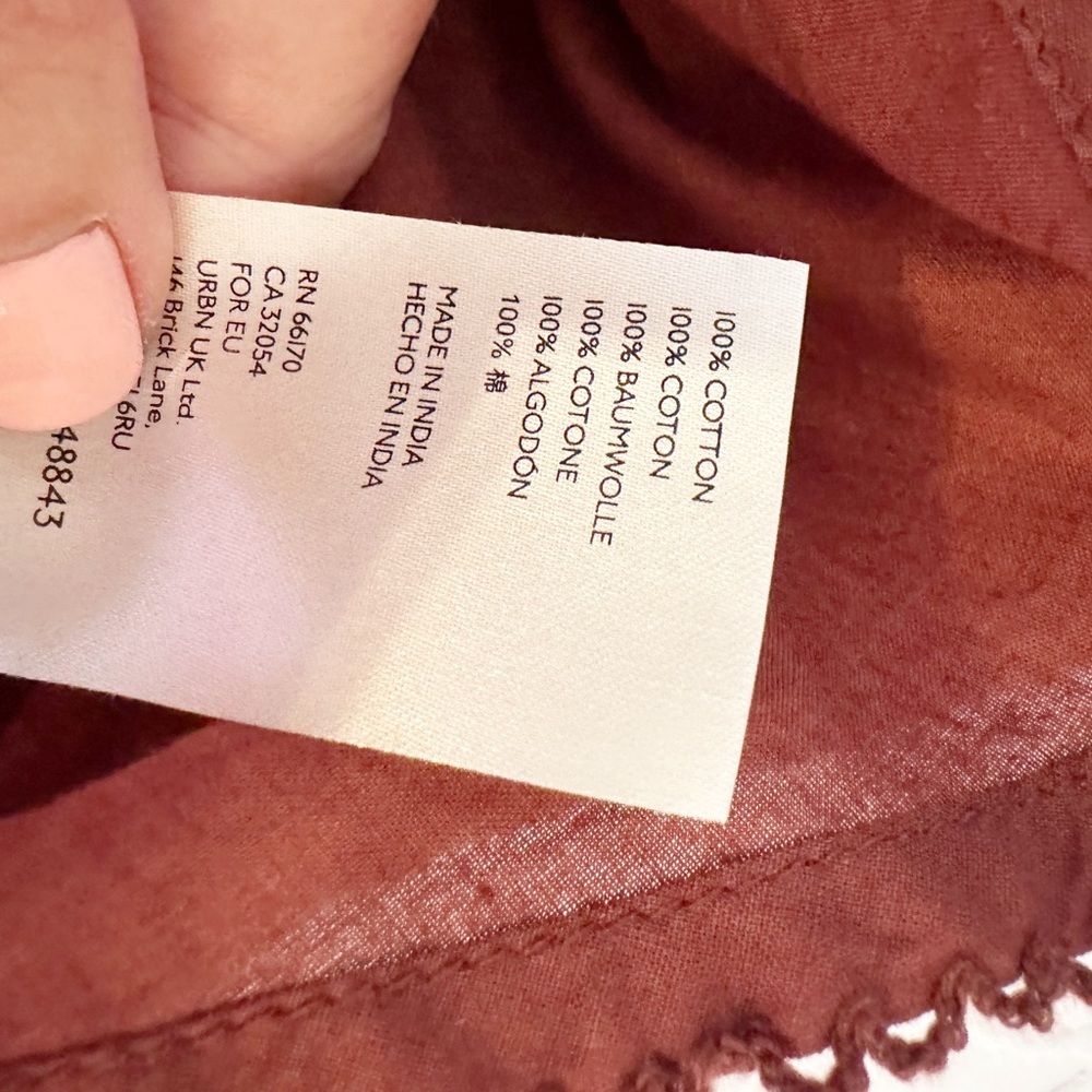 Anthropologie Brown Pleated Skater Tennis Bama Rush Skirt XS - Picture 8 of 8